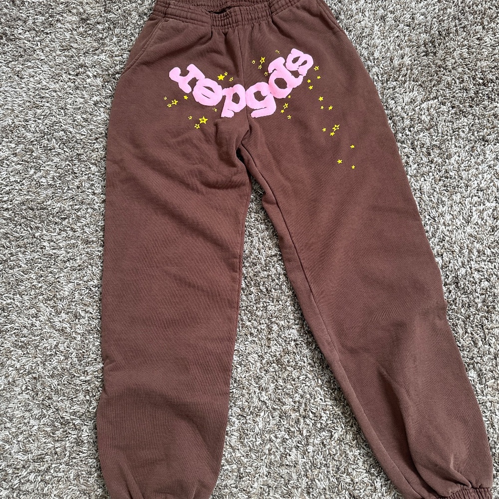 Sp5der Classic Sweatpants (Brown)